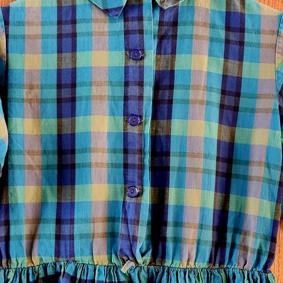 Vintage Junior/Misses border dress - Picture 7 of 7